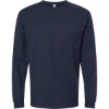 Custom Unisex Heavyweight Jersey Long Sleeve T-Shirt Navy