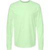 Custom Unisex Heavyweight Jersey Long Sleeve T-Shirt Neo Mint