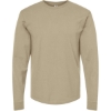 Custom Unisex Heavyweight Jersey Long Sleeve T-Shirt Sand