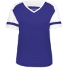 Custom Womens Triblend Fanatic 2.0 V-Neck T-Shirt Purple/ White