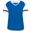 Custom Womens Triblend Fanatic 2.0 V-Neck T-Shirt Royal/ White