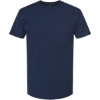 Custom Unisex Heavyweight Jersey Pocket T-Shirt Navy