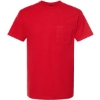 Custom Unisex Heavyweight Jersey Pocket T-Shirt Red