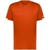 Custom Youth On The Rise Two Button Jersey Burnt Orange/ White