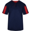 Custom Youth Striker Placket Navy/ Red