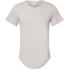 Custom Mens Jersey Curved Hem Tee Heather Cool Grey