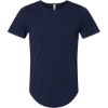 Custom Mens Jersey Curved Hem Tee Navy