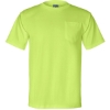 Custom Unisex Union-Made Pocket T-Shirt Lime Green