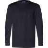 Custom Unisex Union-Made Long Sleeve Pocket T-Shirt Navy