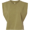 Custom Womens Garment-Dyed Heavyweight Muscle Tee Faded Army