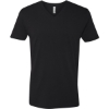 Custom Unisex Cotton V-Neck T-Shirt Black