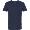 Custom Unisex Cotton V-Neck T-Shirt Midnight Navy
