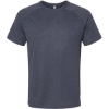 Custom Mens Heather CVC Raglan Tee Heather Navy