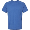 Custom Mens Heather CVC Raglan Tee Heather True Royal