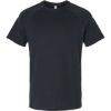 Custom Mens Heather CVC Raglan Tee Solid Black Blend