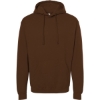Custom Unisex Fleece Hooded Sweatshirt Brown
