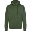 Custom Unisex Fleece Hooded Sweatshirt Military Green