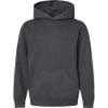 Custom Youth Hooded Sweatshirt Heather Charcoal