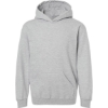 Custom Youth Hooded Sweatshirt Heather Grey