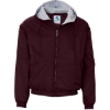 Custom Unisex Fleece Lined Hooded Jacket Maroon