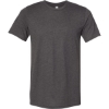 Custom Unisex Sueded Tee Dark Grey Heather