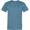Custom Unisex Sueded Tee Heather Deep Teal