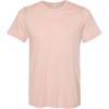 Custom Unisex Sueded Tee Heather Peach