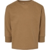 Custom Toddler Fine Jersey Long Sleeve Tee Coyote Brown