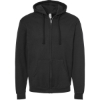 Custom Unisex Full-Zip Hooded Sweatshirt Black