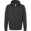 Custom Unisex Full-Zip Hooded Sweatshirt Heather Graphite