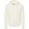 Custom Unisex Full-Zip Hooded Sweatshirt Natural