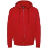 Custom Unisex Full-Zip Hooded Sweatshirt Red