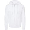 Custom Unisex Full-Zip Hooded Sweatshirt White