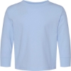 Custom Toddler Cotton Jersey Long Sleeve Tee Light Blue