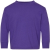 Custom Toddler Cotton Jersey Long Sleeve Tee Purple