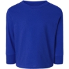 Custom Toddler Cotton Jersey Long Sleeve Tee Royal