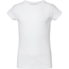 Custom Toddler Girls Fine Jersey Tee White