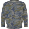 Custom Toddler Fleece Crewneck Sweatshirt Vintage Camo