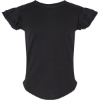 Custom Toddler Flutter Sleeve Tee Black