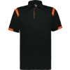 Custom Unisex On the Rise Polo Black/ Burnt Orange