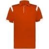 Custom Unisex On the Rise Polo Burnt Orange/ White