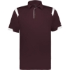 Custom Unisex On the Rise Polo Maroon/ White