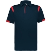 Custom Unisex On the Rise Polo Navy/ Red