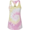 Custom Womens Tie-Dyed Racerback Tank Top Desert Rose
