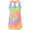 Custom Womens Tie-Dyed Racerback Tank Top Eternity