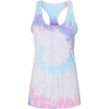 Custom Womens Tie-Dyed Racerback Tank Top Unicorn