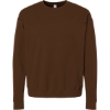 Custom Unisex Fleece Crewneck Sweatshirt Brown