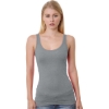 Custom Womens USA-Made Tank Top Dark Ash