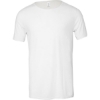 Custom Unisex FWD Fashion Triblend Raw Neck Tee Solid White Triblend