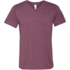 Custom Unisex Triblend V-Neck Tee Maroon Triblend